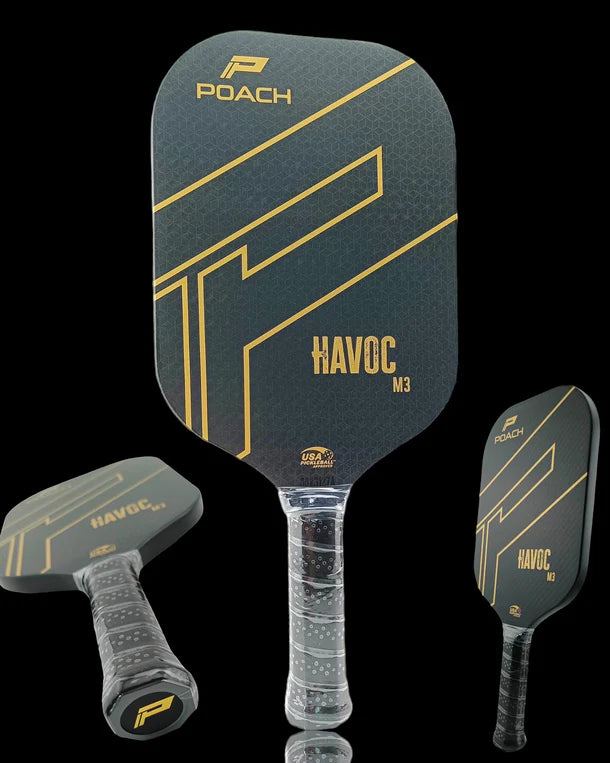 Poach Paddle Havoc M3 (Black) & FREE Premium Paddle Case