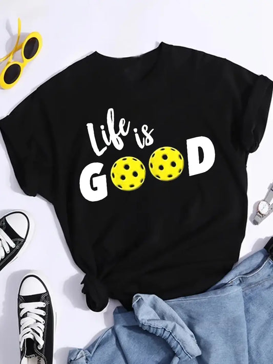 T-shirt "Life is Good Pickleball'