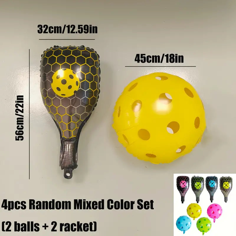 Balloons - 2 Paddles and 2 Balls in Random Colors