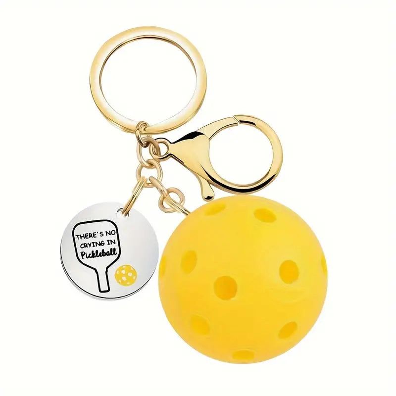 Keychain " There's No Crying in Pickleball"