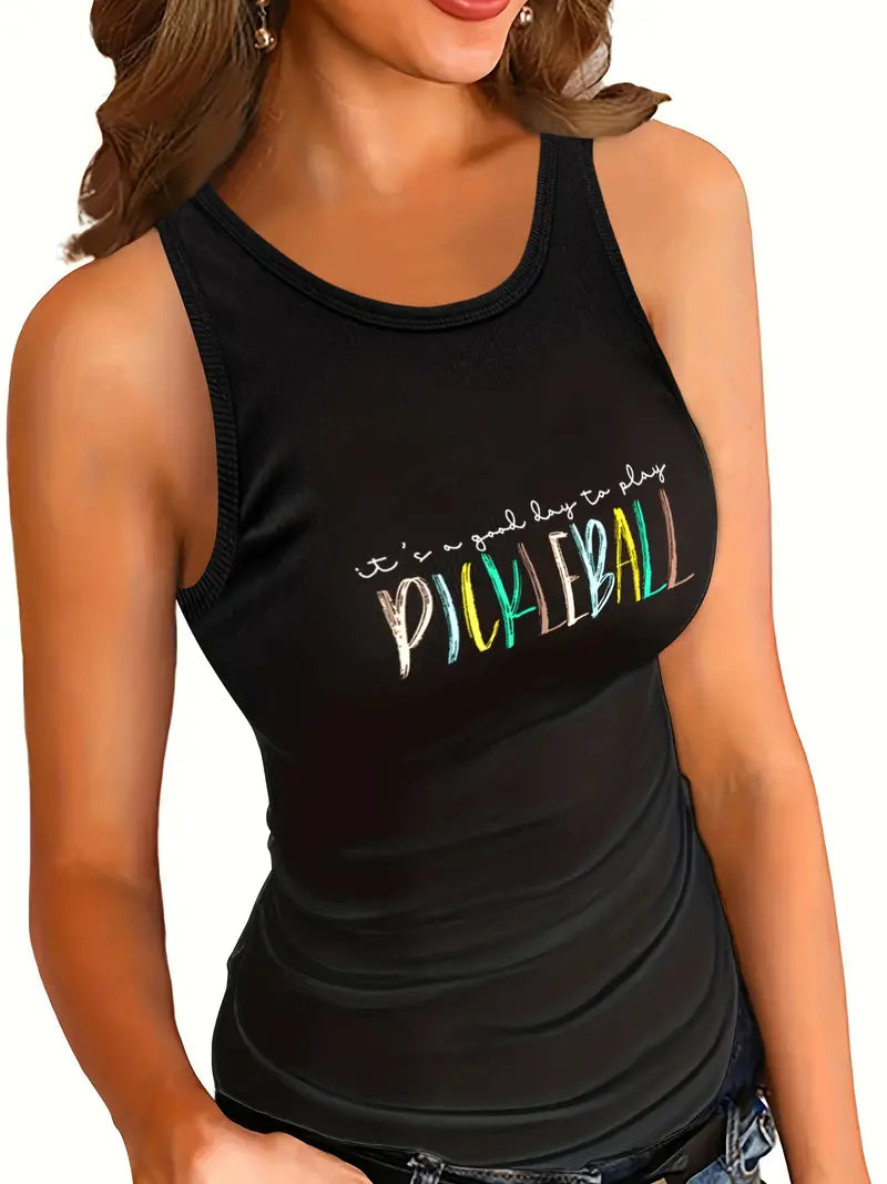 Tank Top "It's a good Day to Play Pickleball"