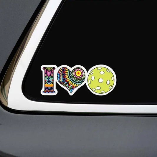 Decal "I Heart Pickleball" Graphic