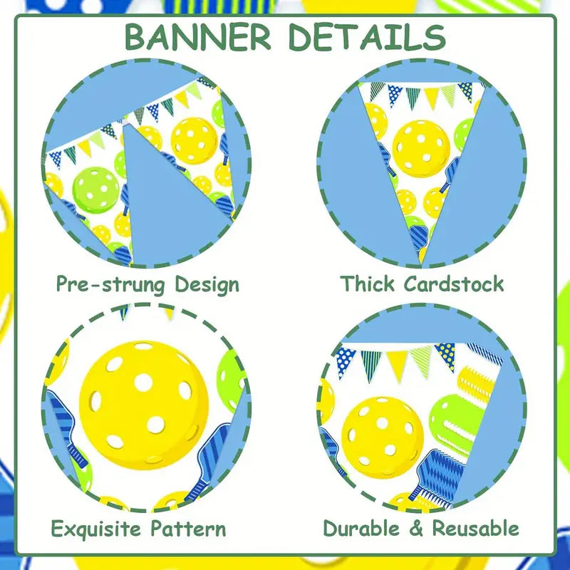 Banner - Pickleball Pattern