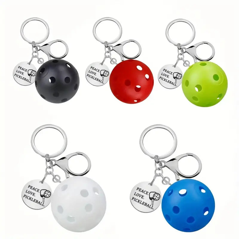 Keychain "Peace, Love, Pickleball"