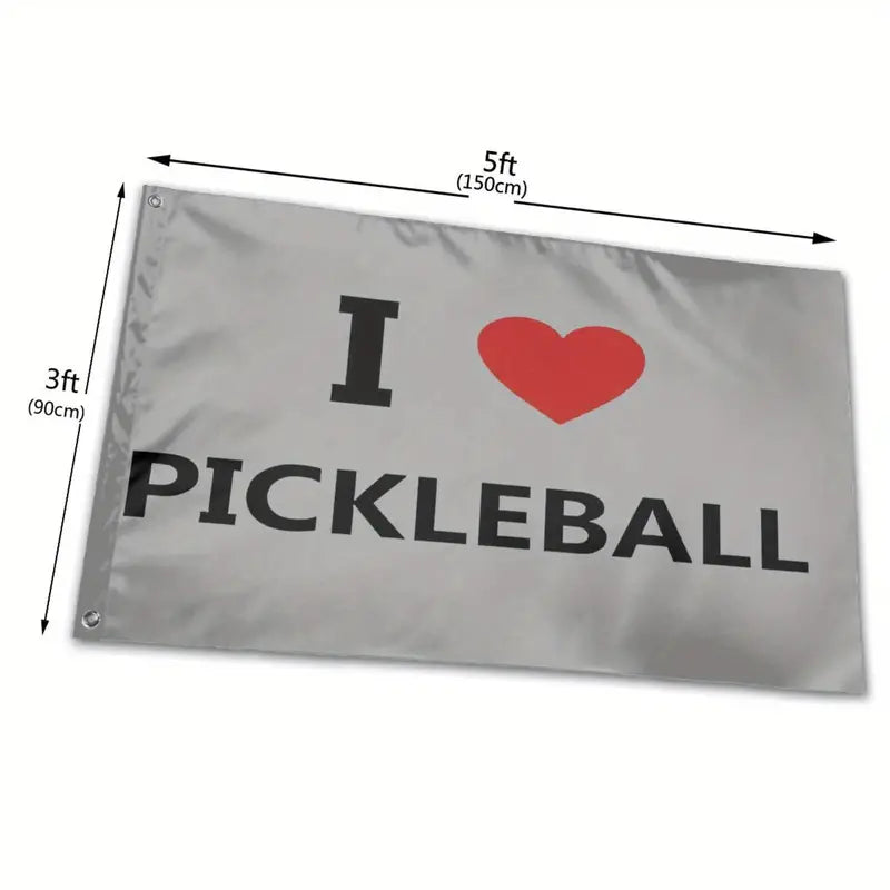 Flag "I Heart Pickleball"