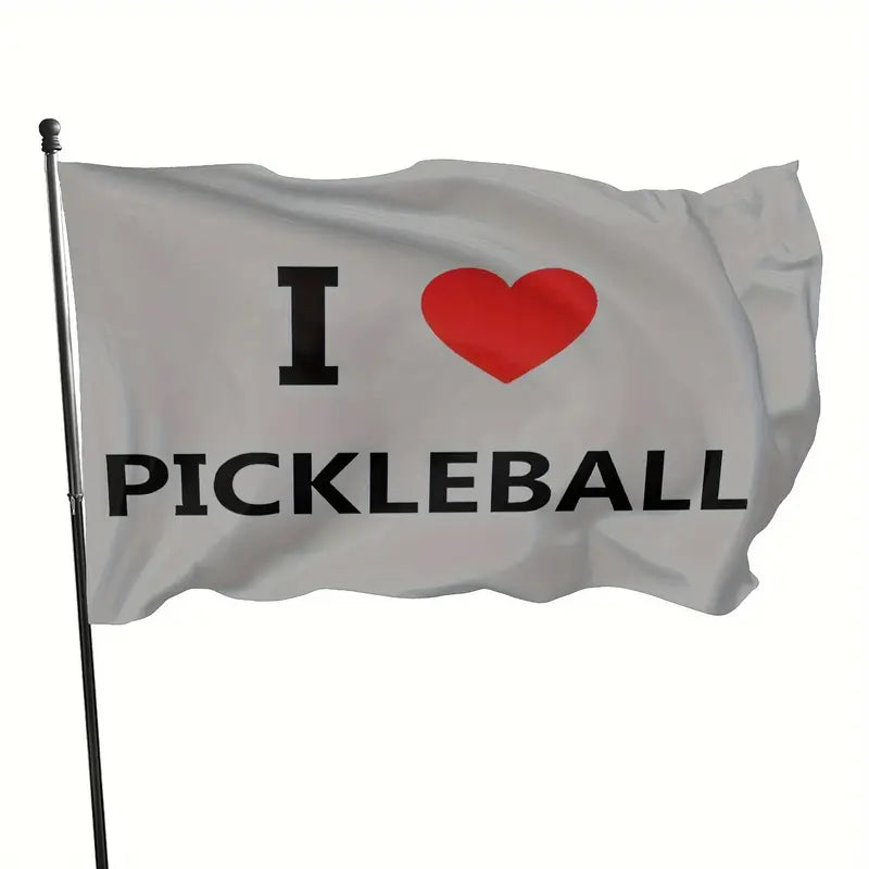 Flag "I Heart Pickleball"