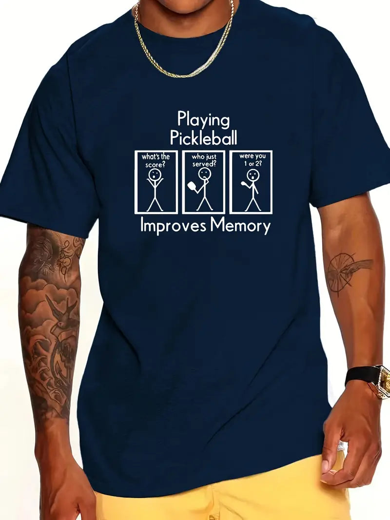 T-shirt " Playing Pickleball Improves Memory Tee"