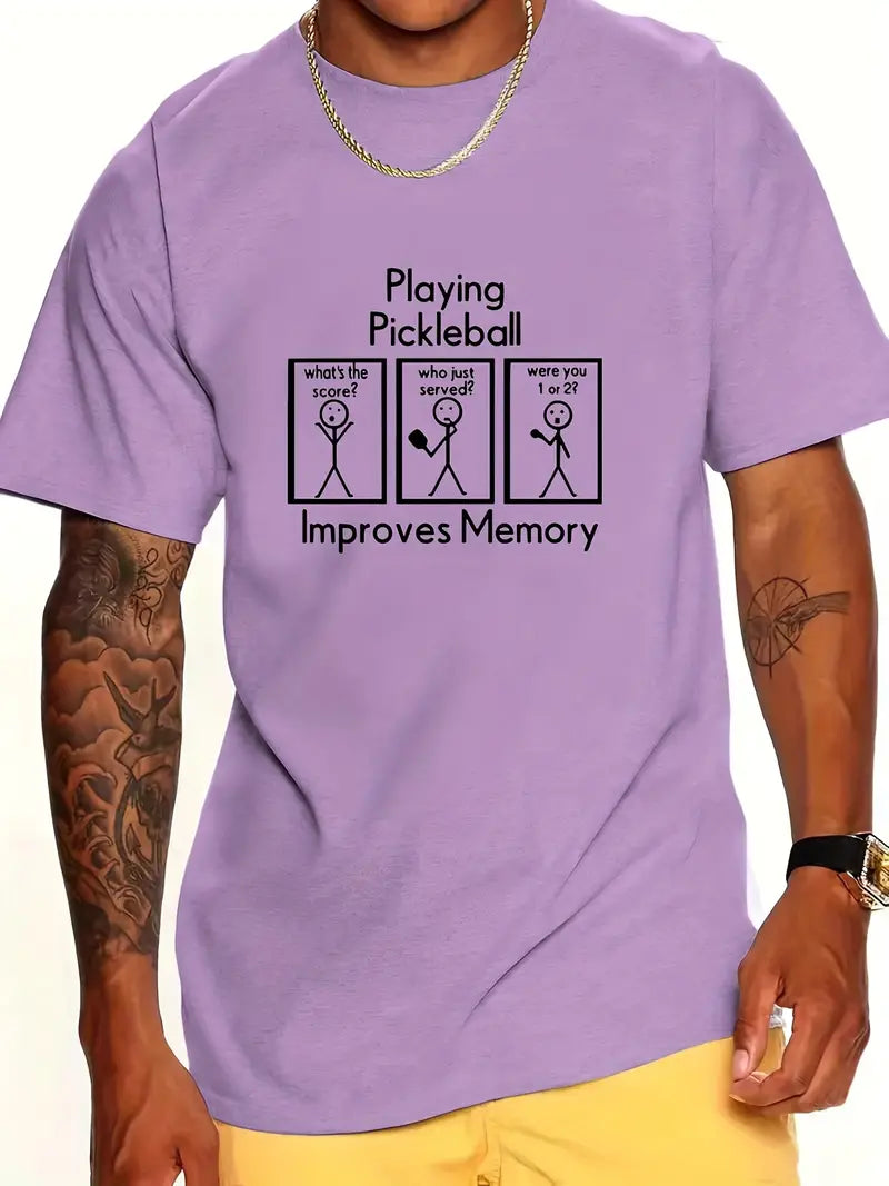 T-shirt " Playing Pickleball Improves Memory Tee"