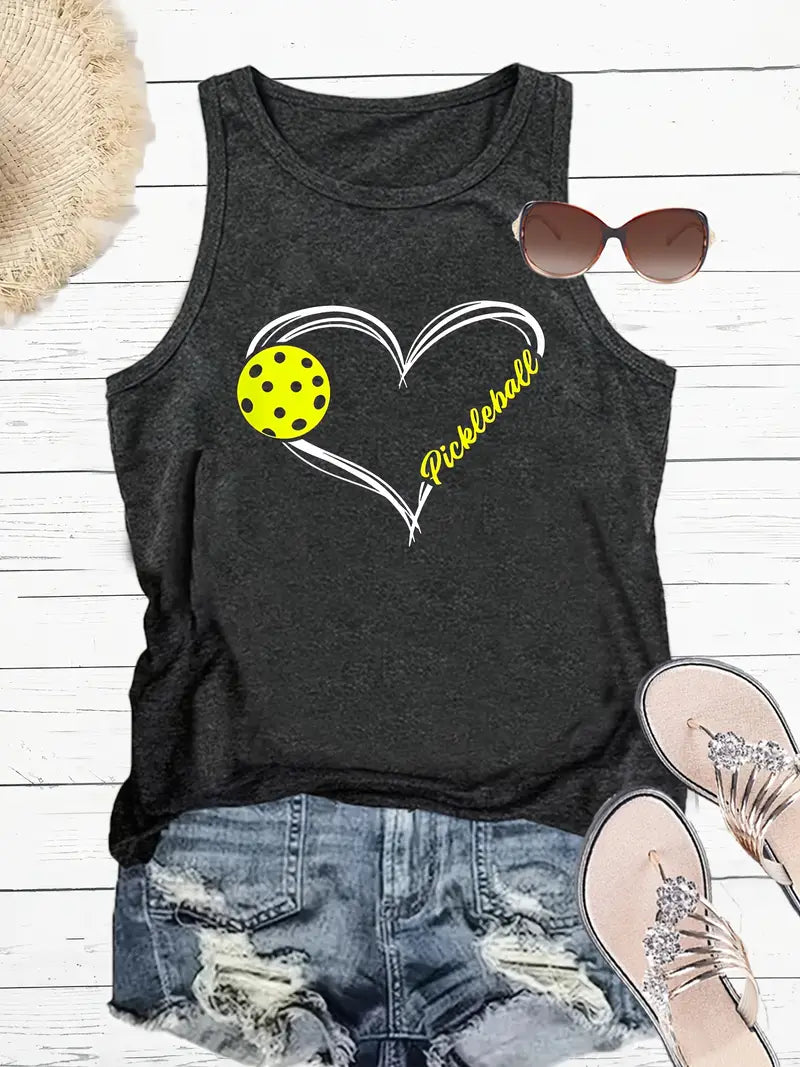 Tank Top - Heart Pickleball