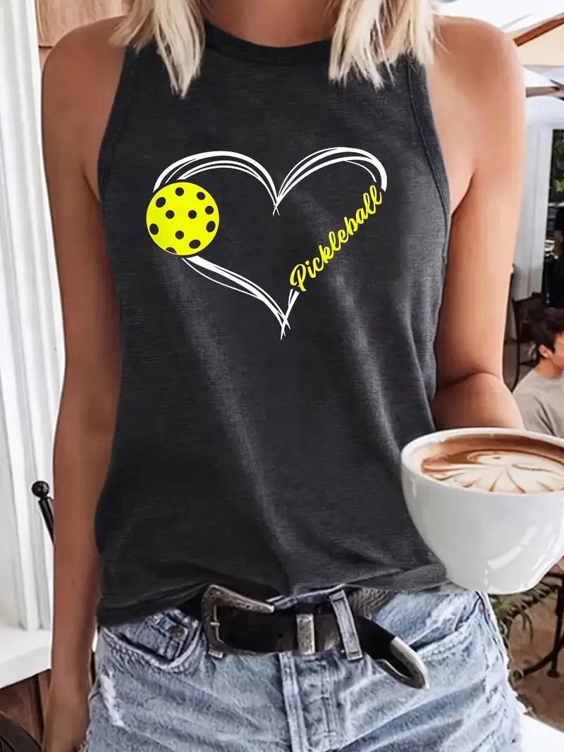 Tank Top - Heart Pickleball